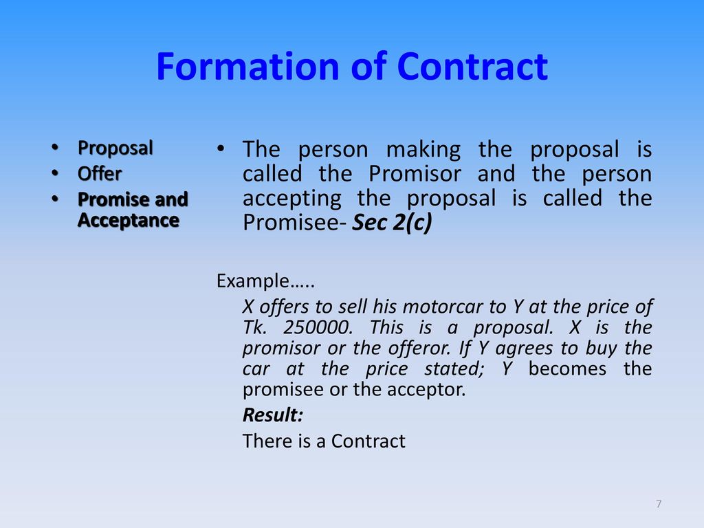 definition of proposal in contract law