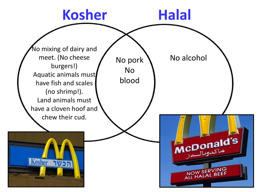 Halal Vs Kosher Chart
