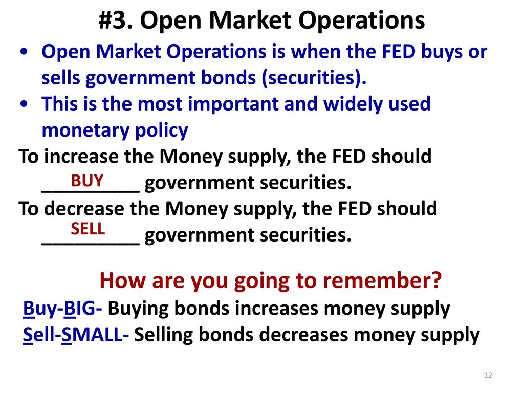 #3. Open Market Operations How are you going to remember