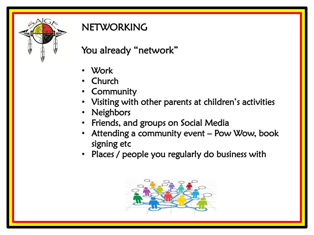 NETWORKING You already network Work Church Community