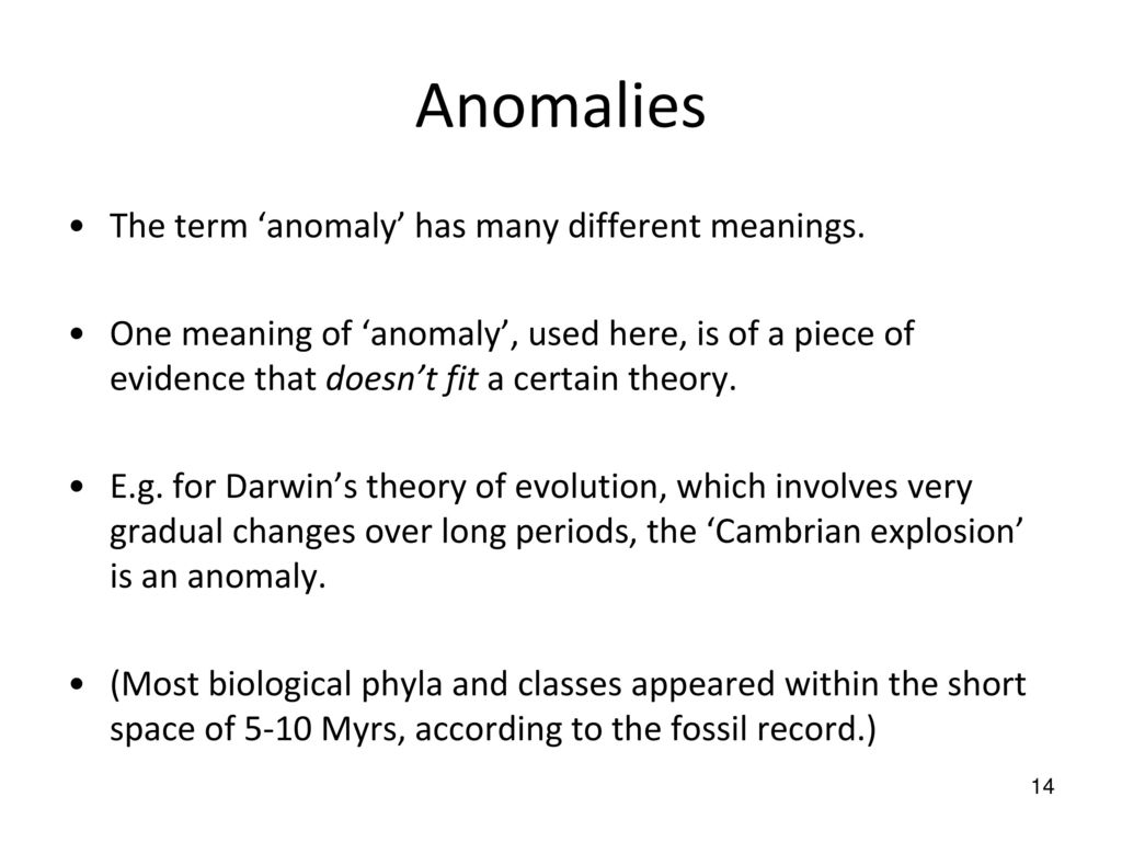 Contradictions and Anomalies - ppt download
