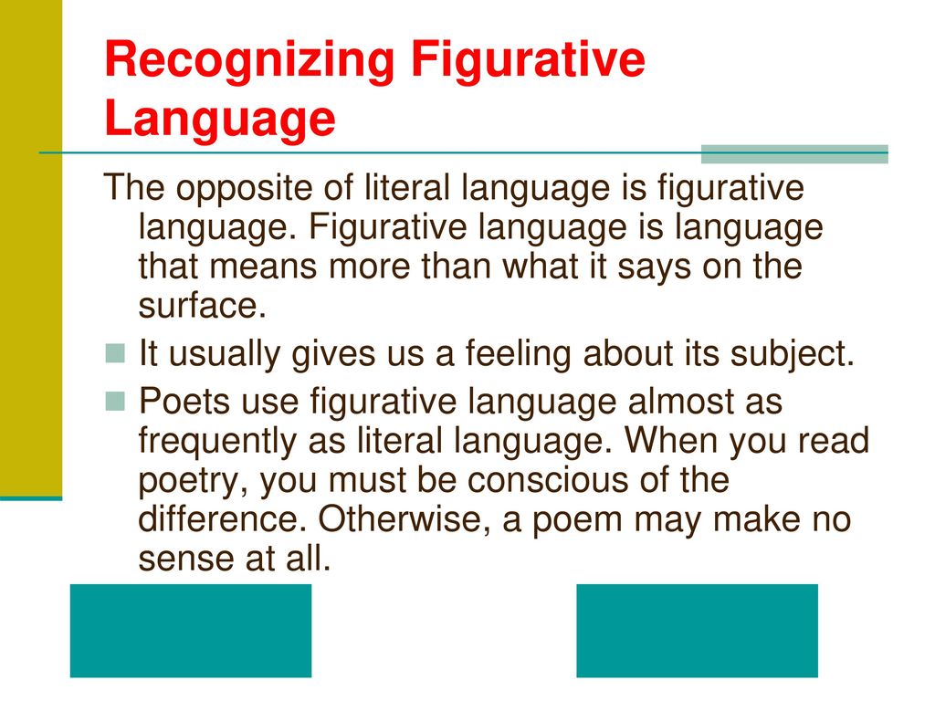 Figurative Language Presentation - ppt download