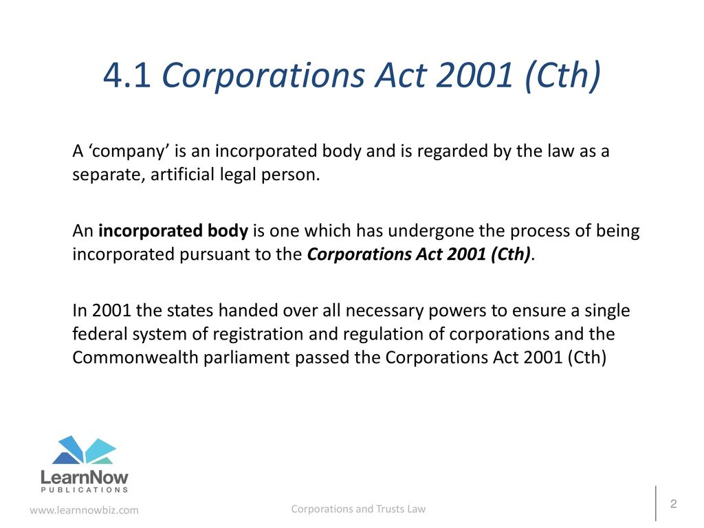 Corporations and Trusts Law ppt download
