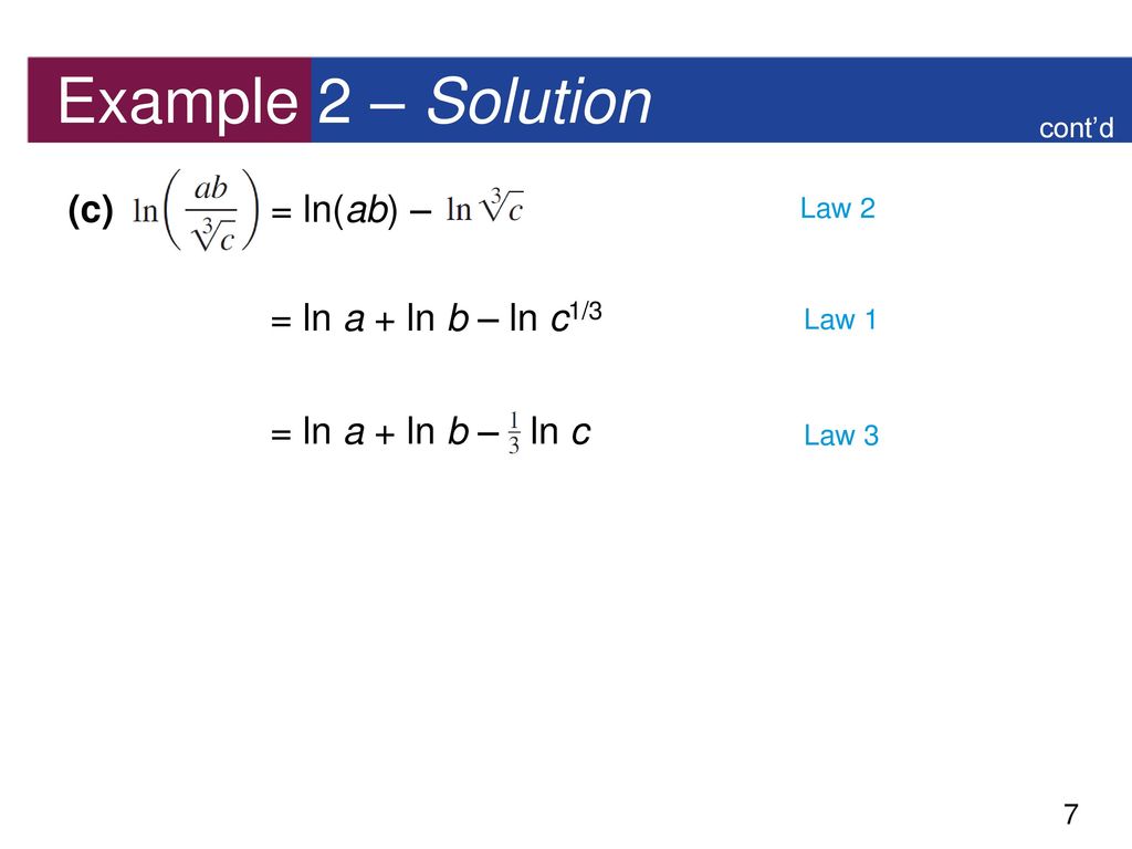 4 4 Laws Of Logarithms Ppt Download