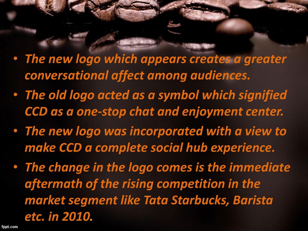 The new logo which appears creates a greater conversational affect among audiences.