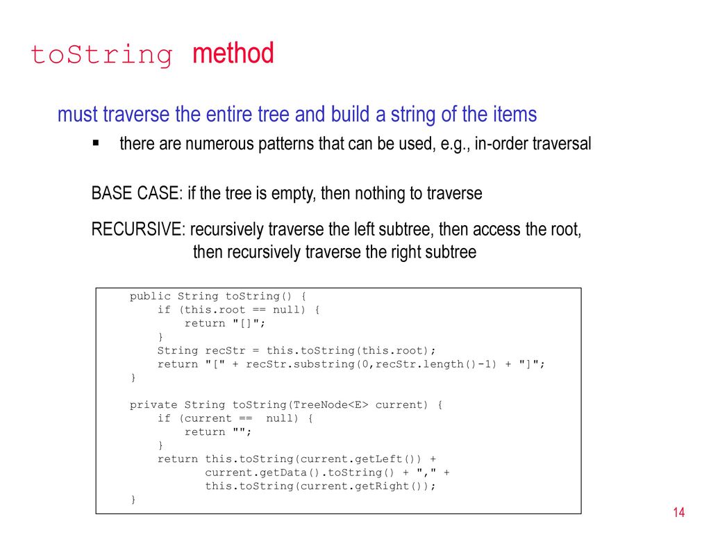 CSC 321: Data Structures Fall 2016 Trees & recursion - ppt download