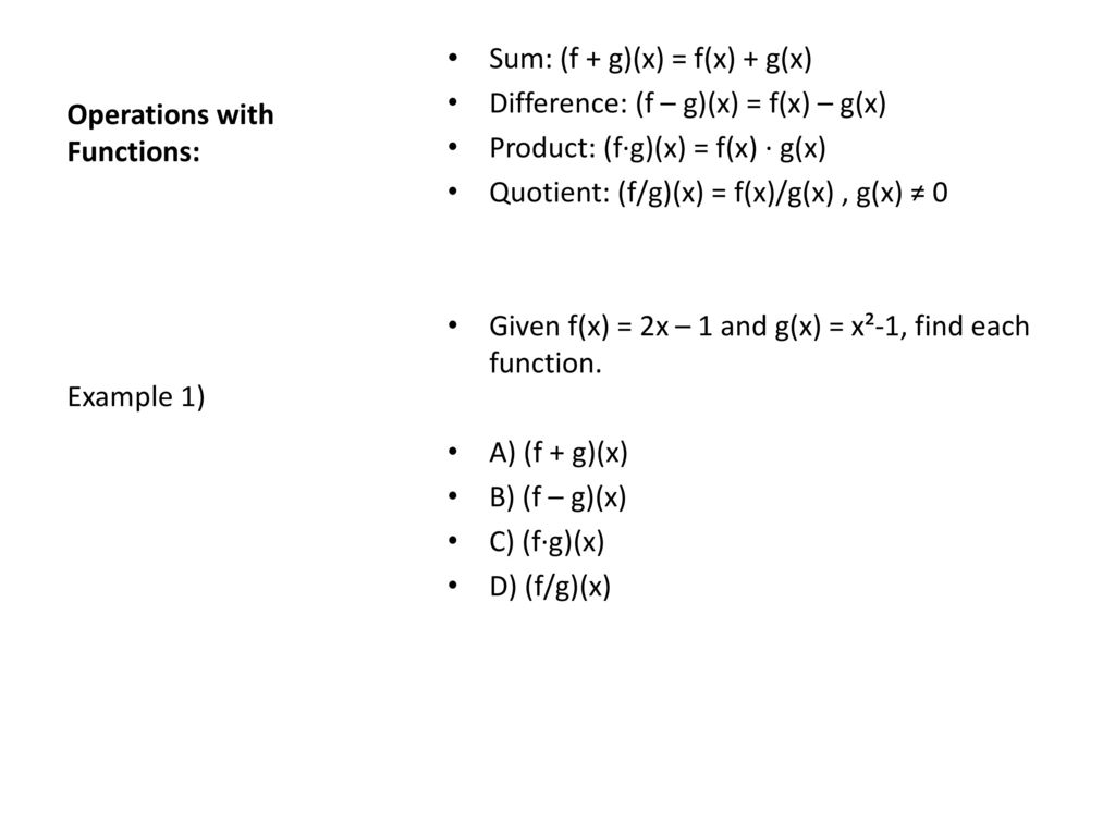 1 2 Composition Of Functions Ppt Download