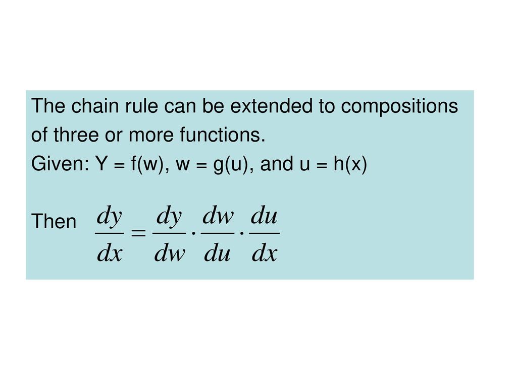11 4 The Chain Rule Ppt Download
