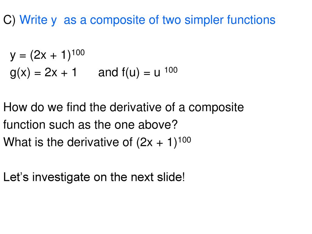 11 4 The Chain Rule Ppt Download