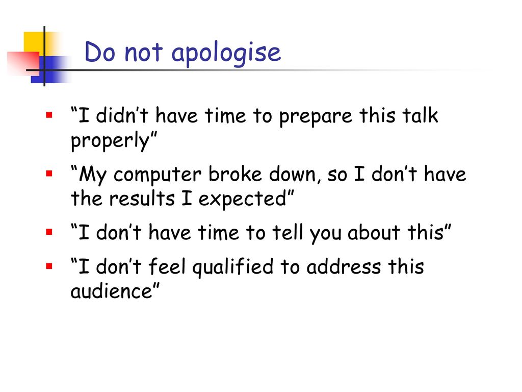 Do not apologise I didn’t have time to prepare this talk properly