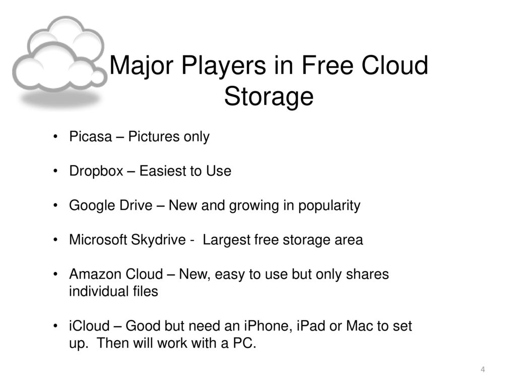 largest cloud storage free