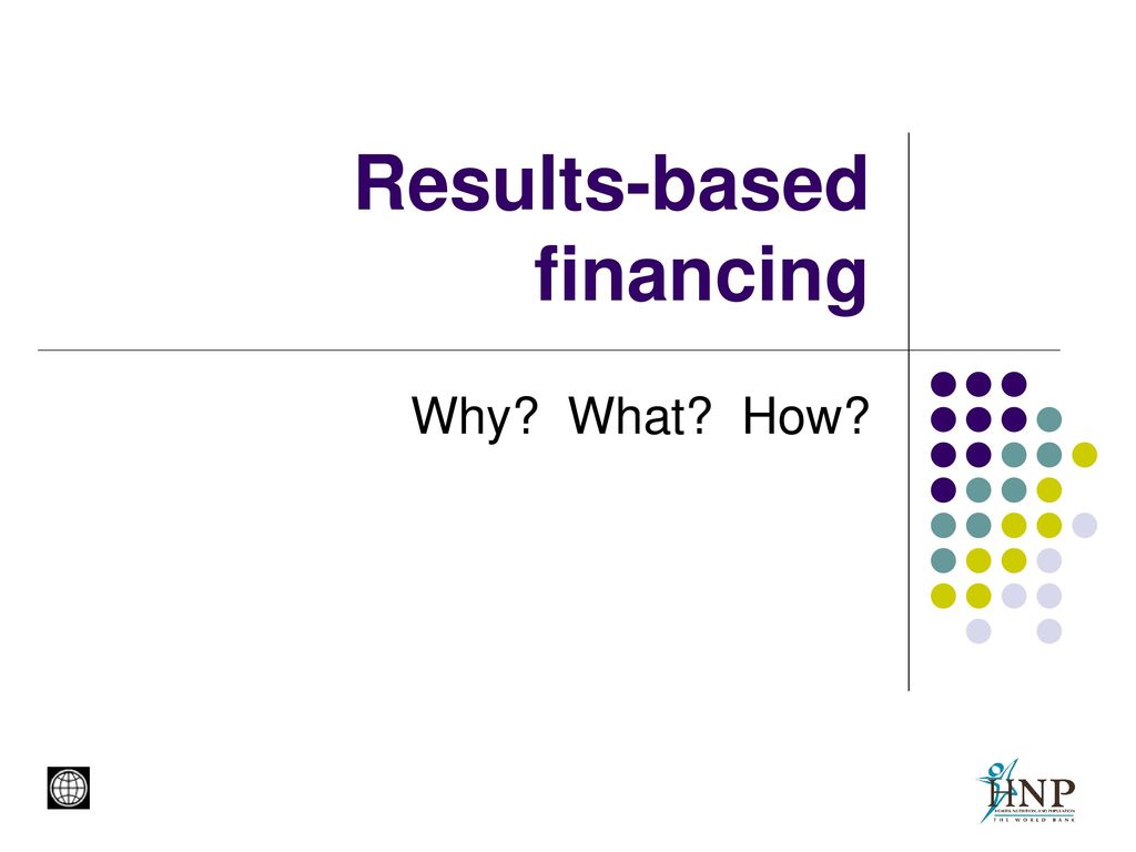 Results-based financing