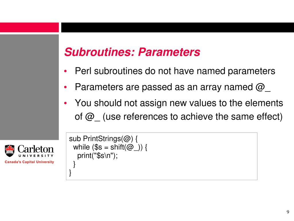 Introduction to Perl: Part II - ppt download