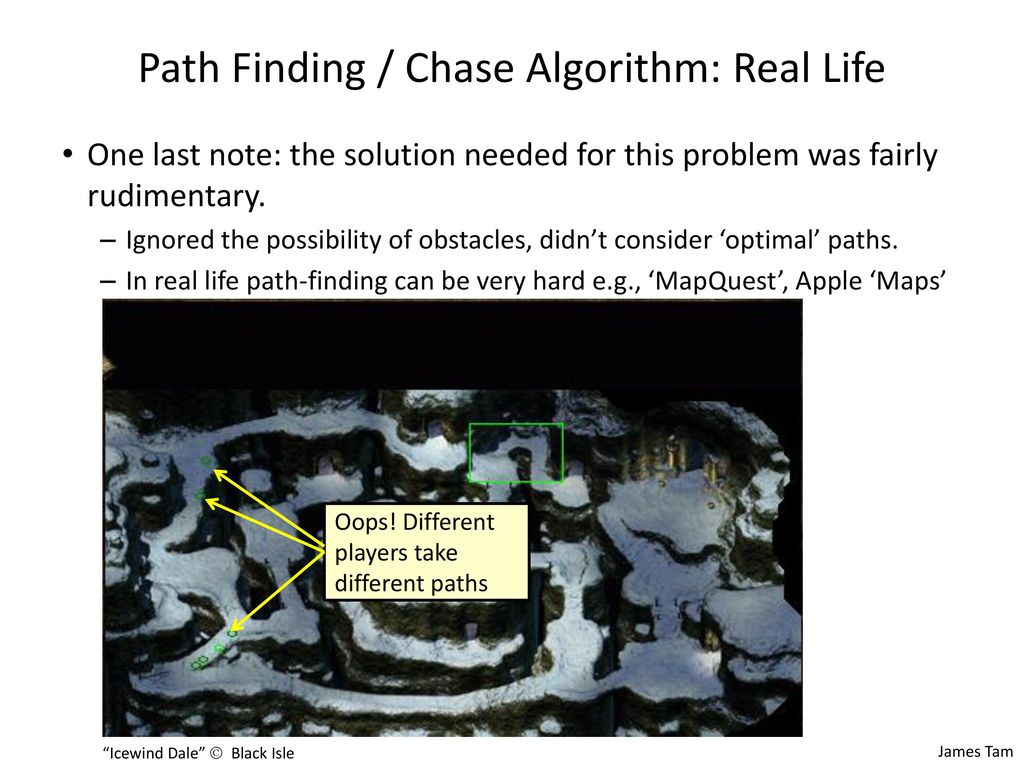 Path Finding / Chase Algorithm: Real Life