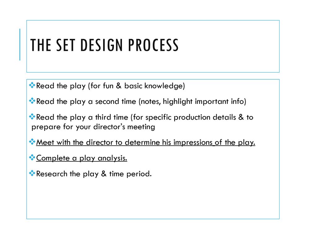 Introduction to Set Design - ppt download