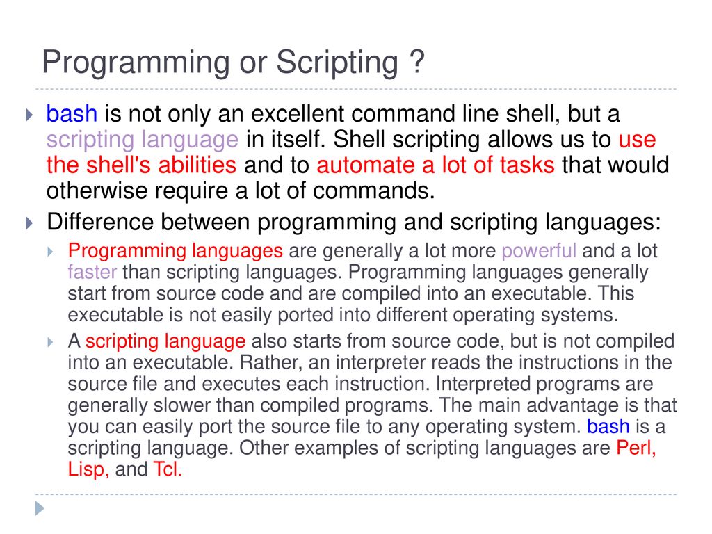 Linux shell programming ppt download