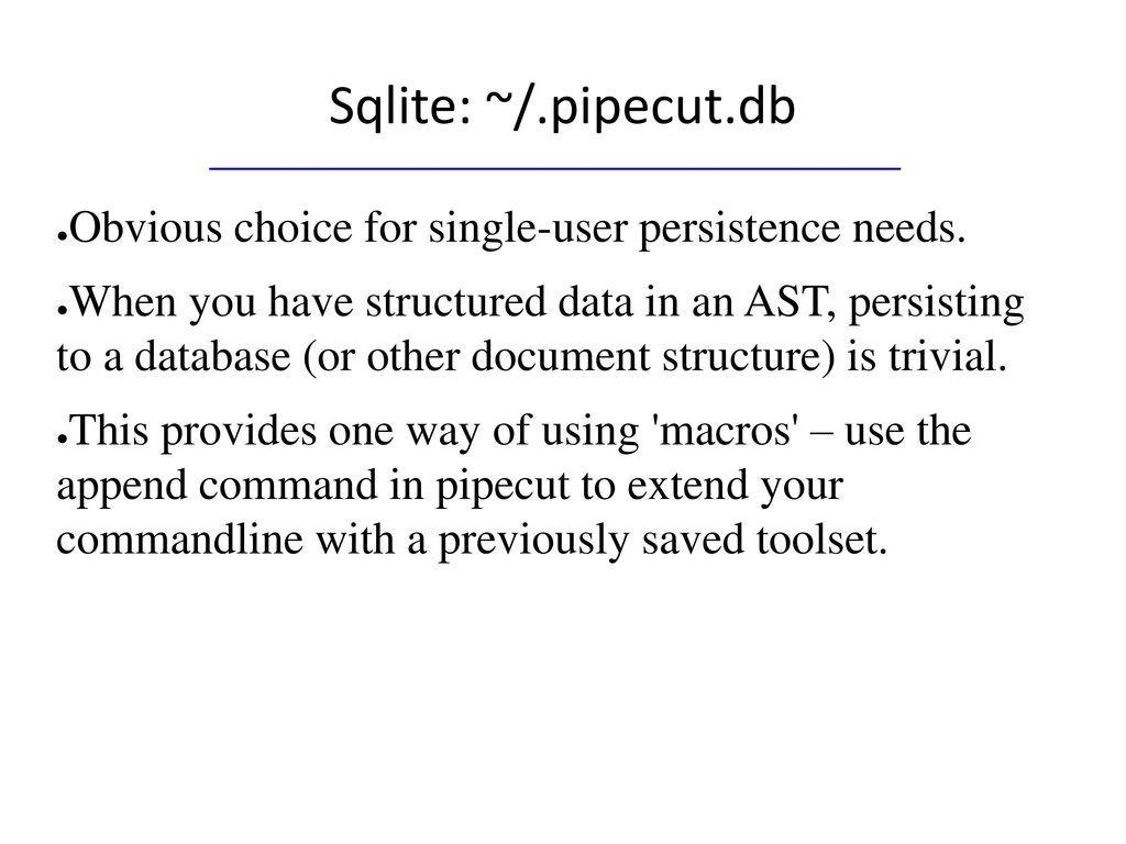 Pipecut an interactive pipeline editor ppt download