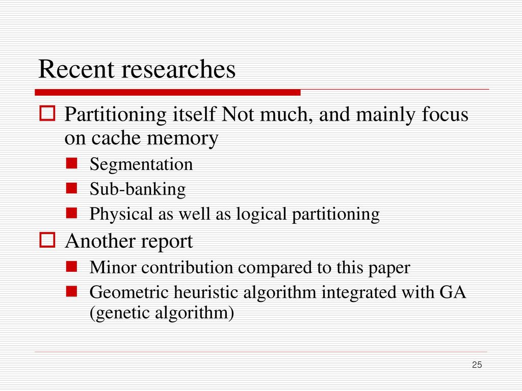 Memory Segmentation to Exploit Sleep Mode Operation - ppt download