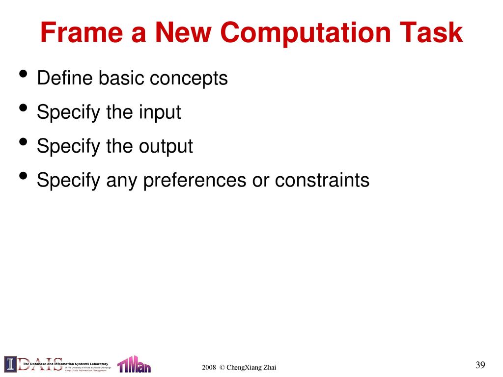Frame a New Computation Task