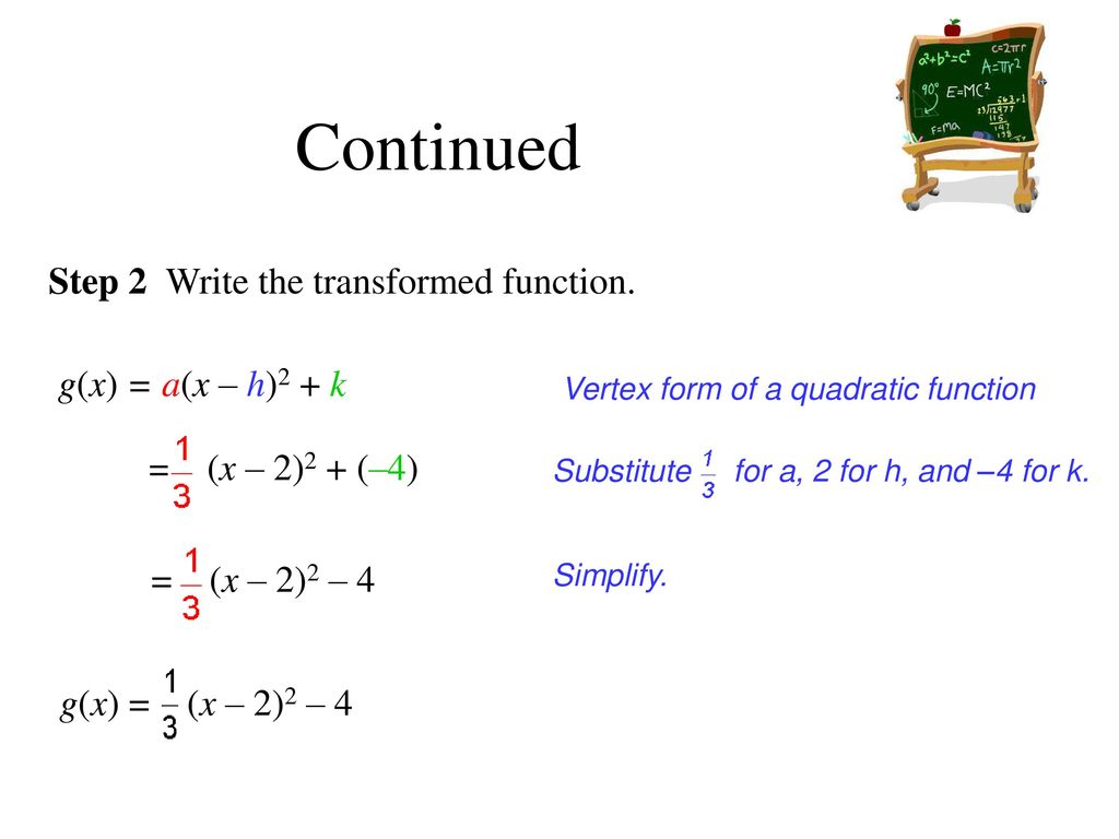 Quadratic Functions And Transformations Lesson Ppt Download