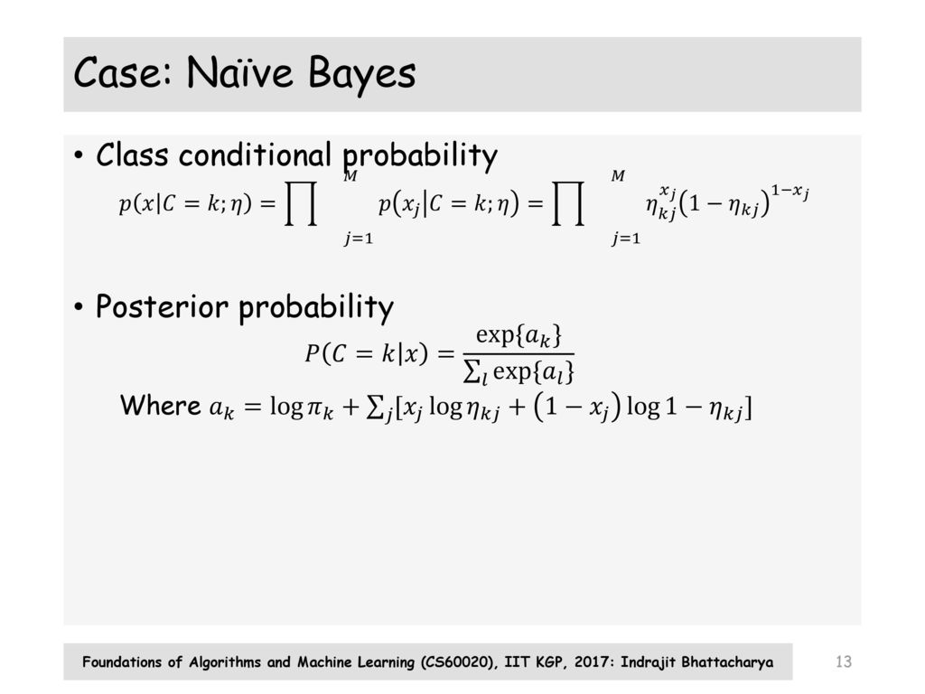 Probabilistic Models For Classification Ppt Download