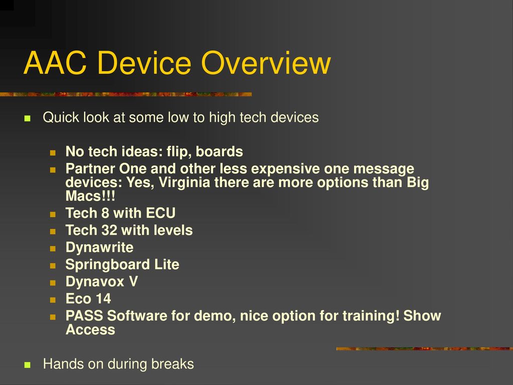 Individual Who Uses Aac Ppt Download
