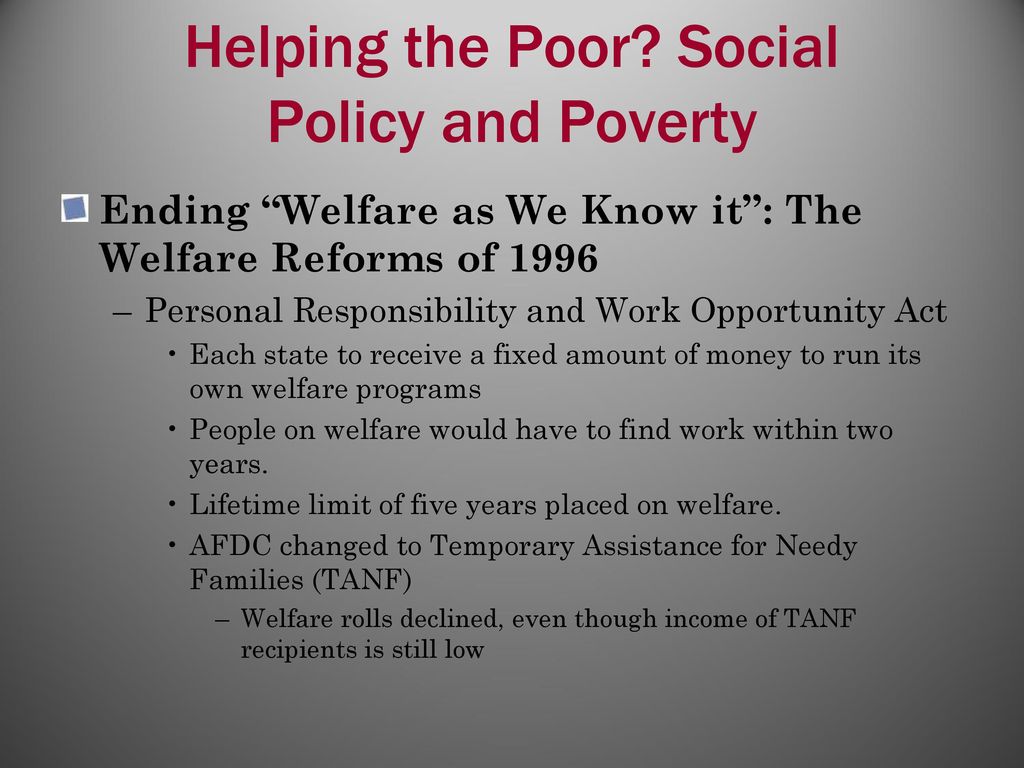 Social Welfare Policymaking - ppt download