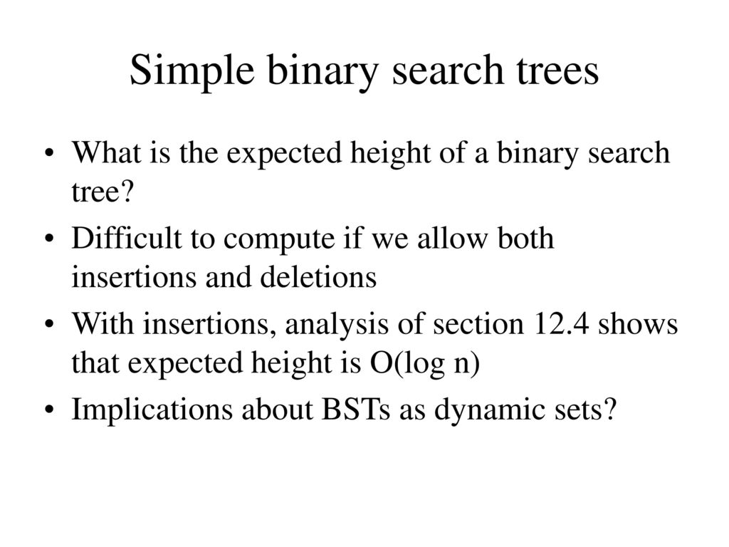 Binary search trees Definition - ppt download