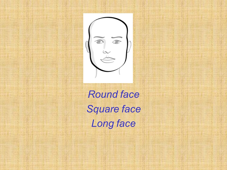 Round face Square face Long face
