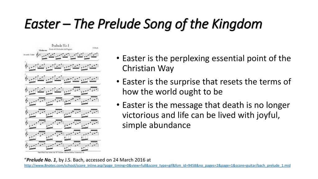 Easter – The Prelude Song of the Kingdom