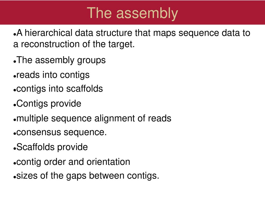 Sequence Assembly. - ppt download