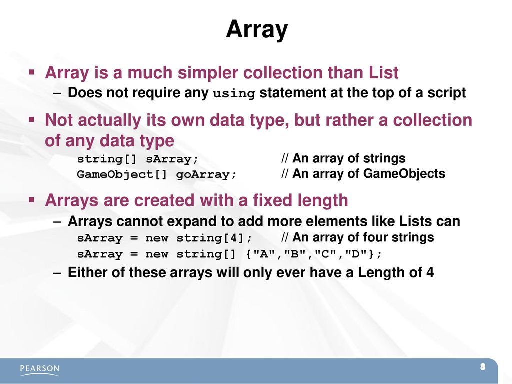 CHAPTER 22 LISTS AND ARRAYS ppt download