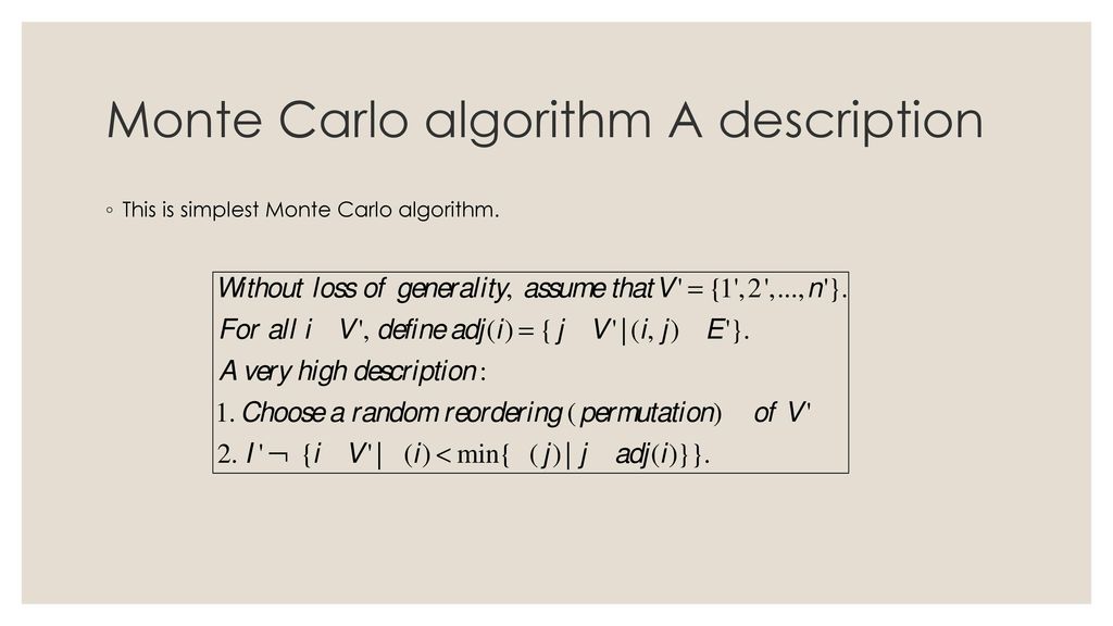 A simple parallel algorithm for the mis problem ppt download