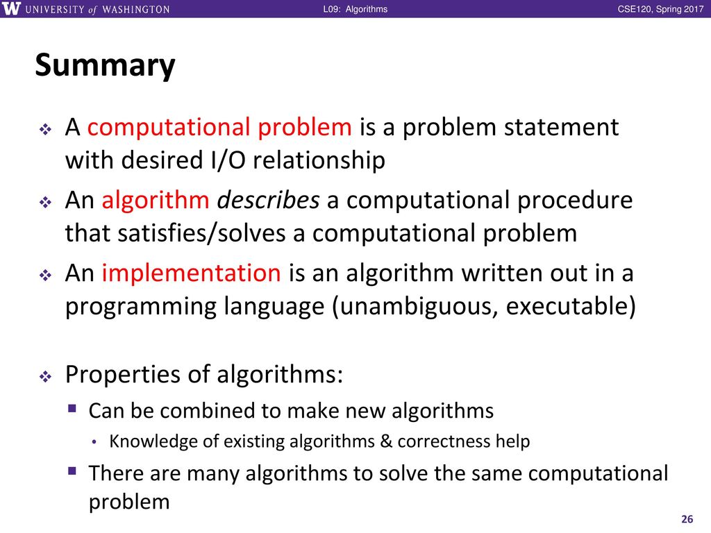 Algorithms CSE 120 Spring 2017 Instructor: Teaching Assistants: - ppt ...