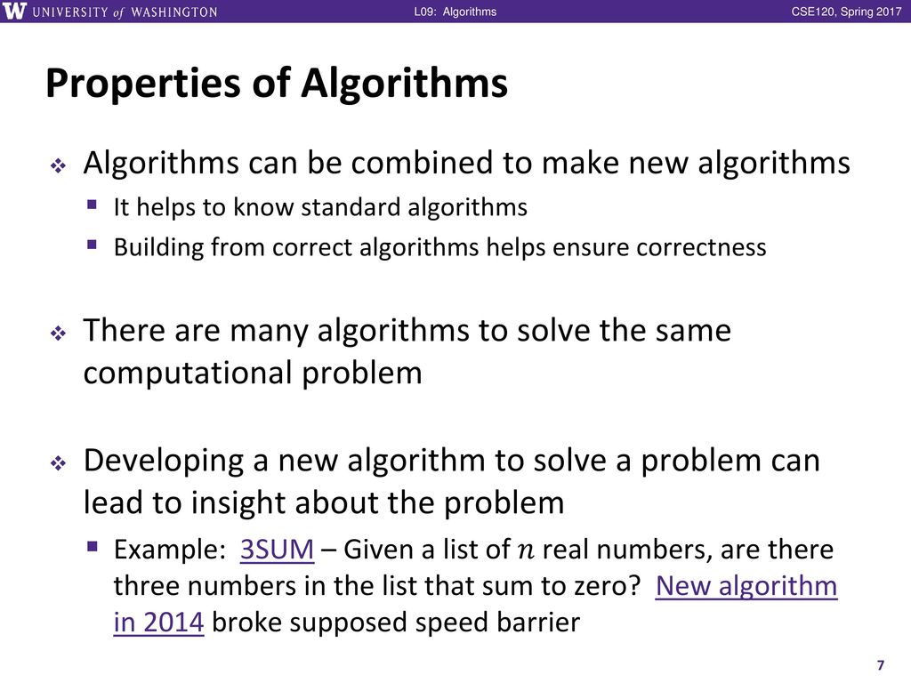 Algorithms CSE 120 Spring 2017 Instructor: Teaching Assistants: - ppt ...