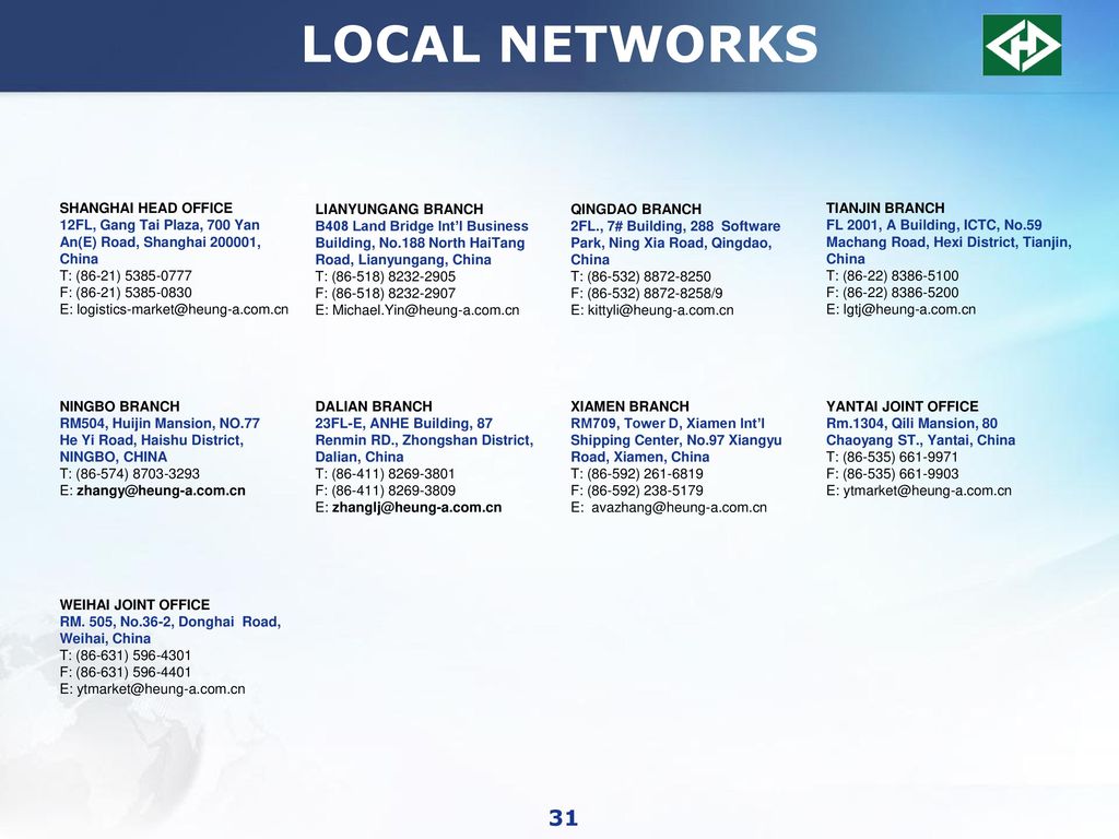 Heung A Logistics Shanghai Co Ltd Ppt Download Heung A Logistics Shanghai Co Ltd Ppt Download