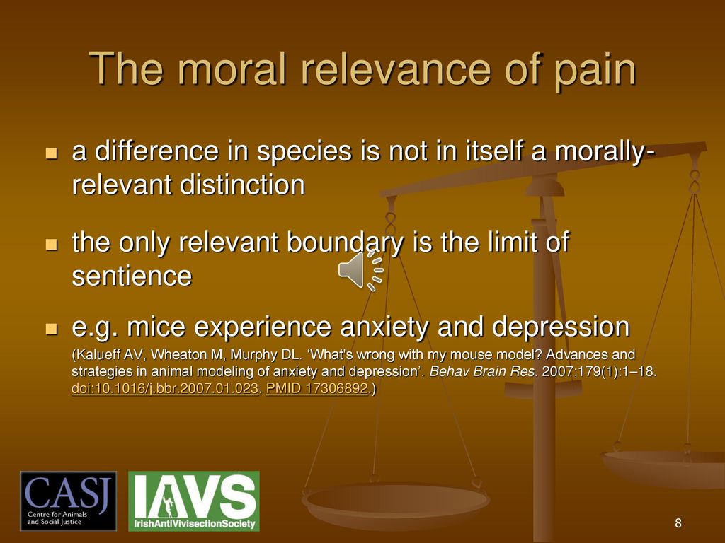 The moral relevance of pain