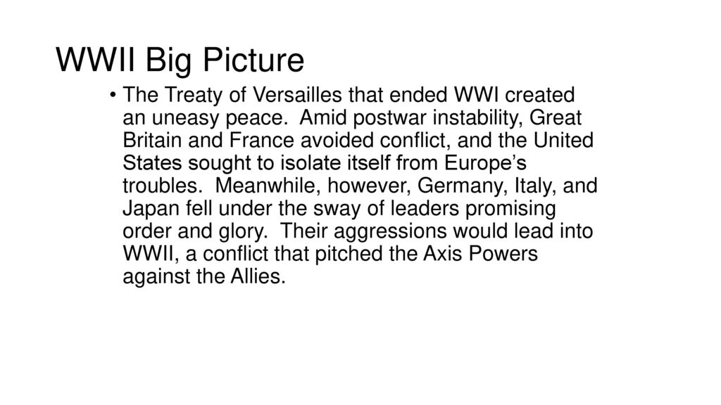 WWII Big Picture
