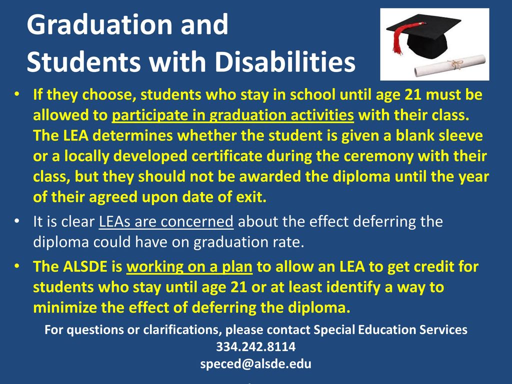 Graduation and Students with Disabilities