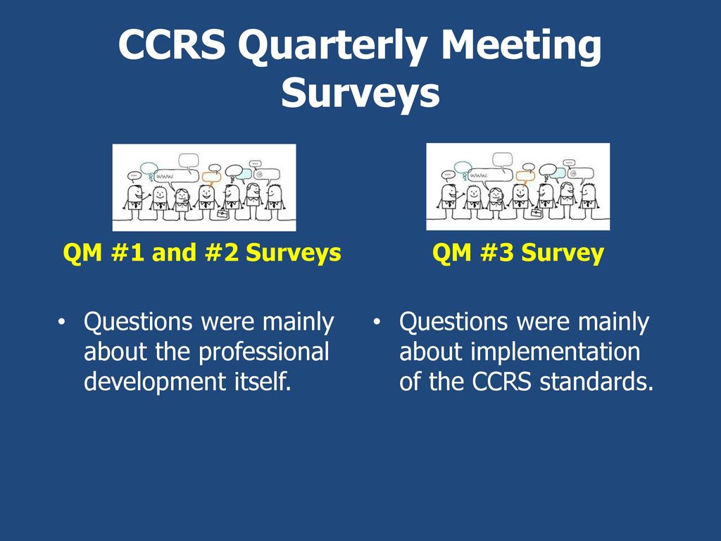 CCRS Quarterly Meeting Surveys