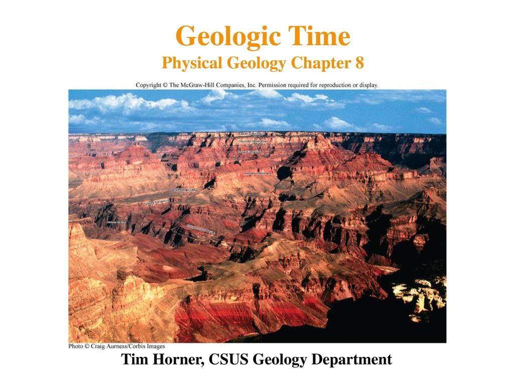 Physical time. Physical Geology today.