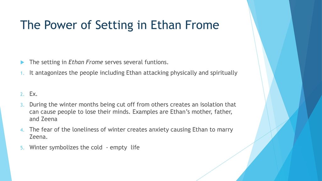 ethan frome setting
