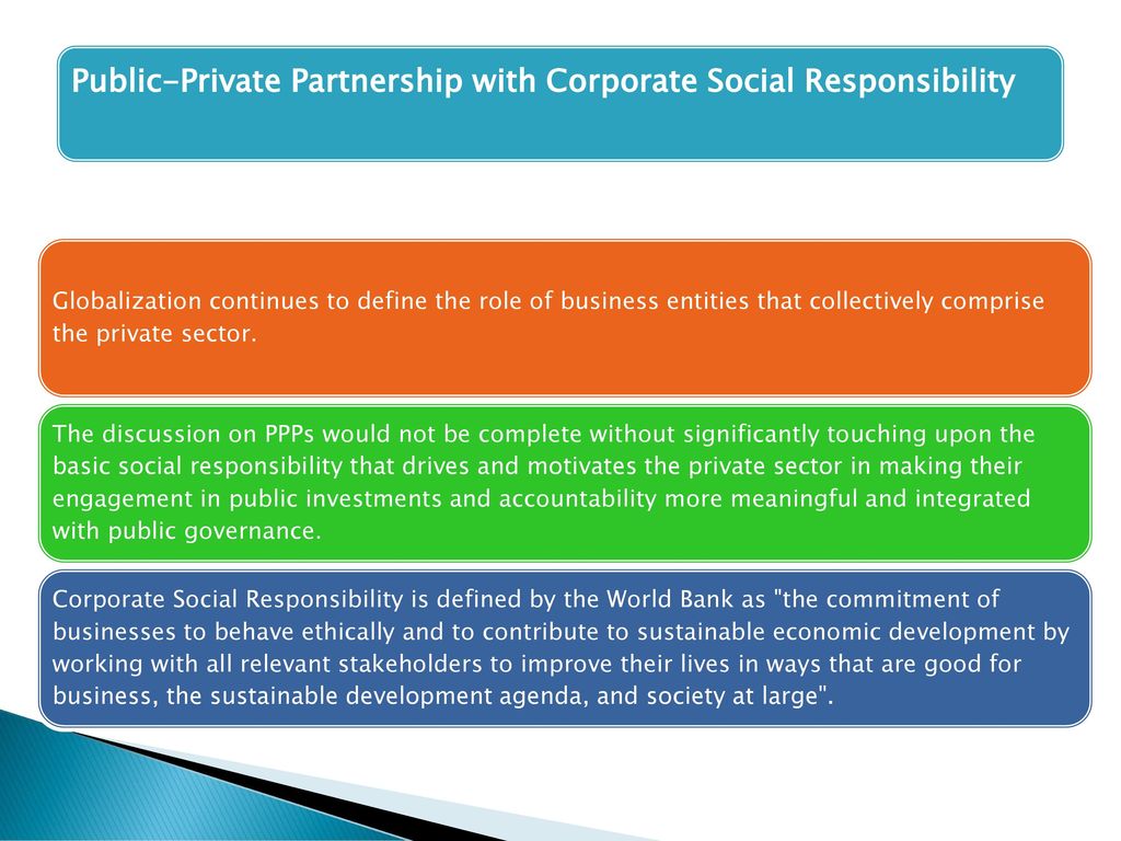 Public-Private Partnership with Corporate Social Responsibility