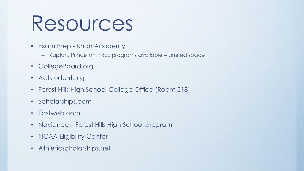 Freshman & Sophomore Year ppt download