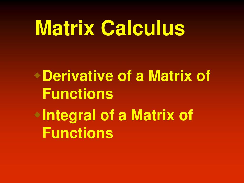 Linear algebra lecture ppt download