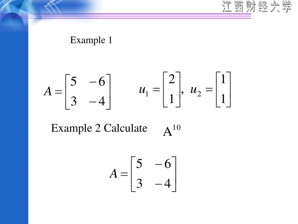 Example 1 Example 2 Calculate
