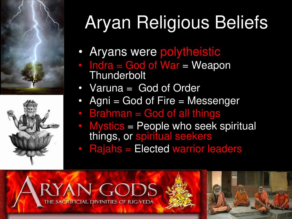 Aryan Religious Beliefs