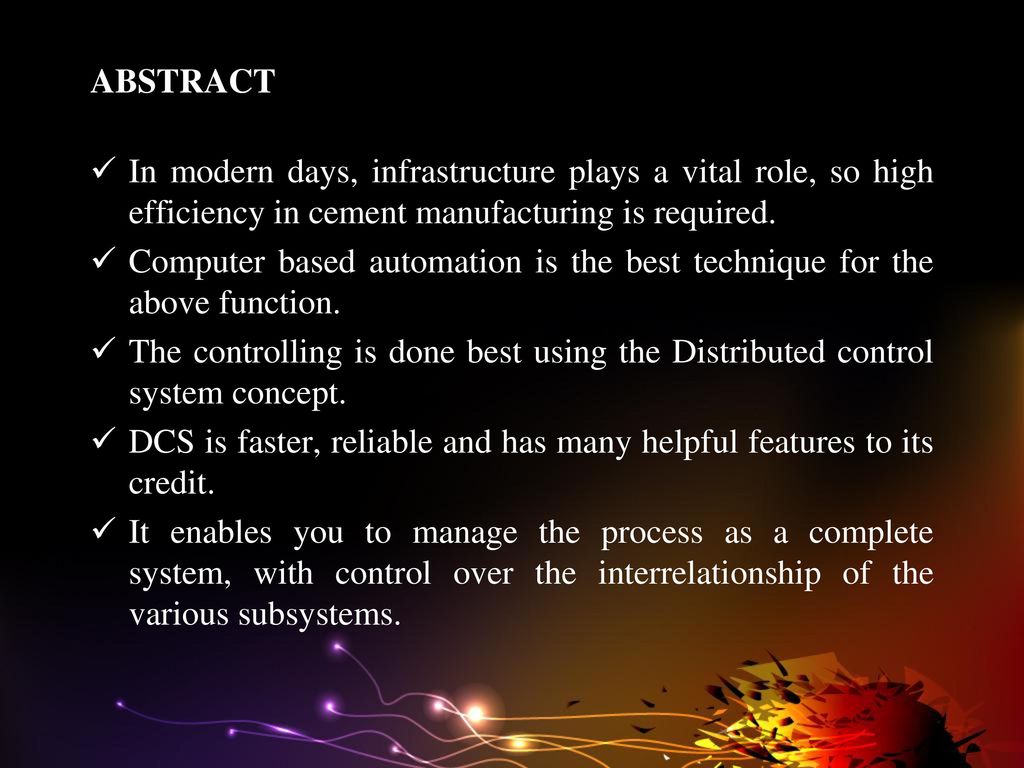 Application Of Distributed Control System In Cement Manufacturing
