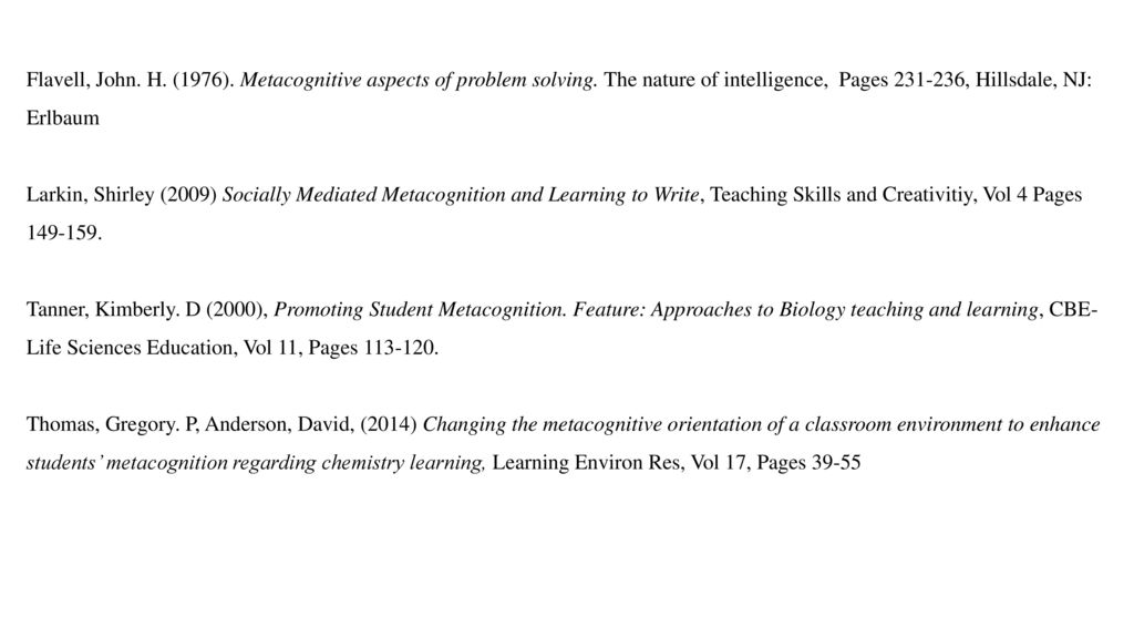Metacognition and learning ppt download