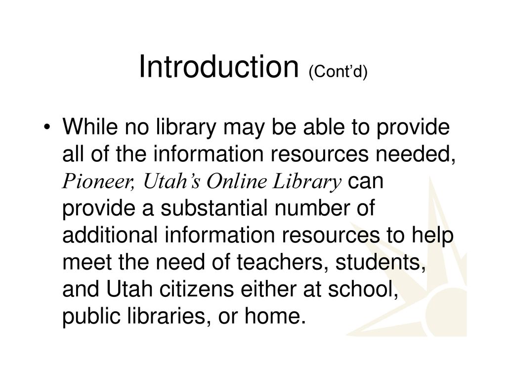 Featured Resource: Utah's Online Library